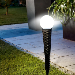 Solar Glass Pearl Bollard Large Size -LED Garden Decorative Lights Outdoor-Patio Light 